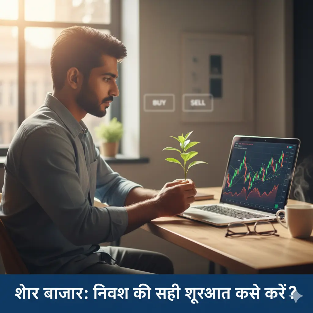 लेख का शीर्षक: शेयर बाजार में निवेश की शुरुआत कैसे करें? नए निवेशकों के लिए एक कंपलीट गाइड