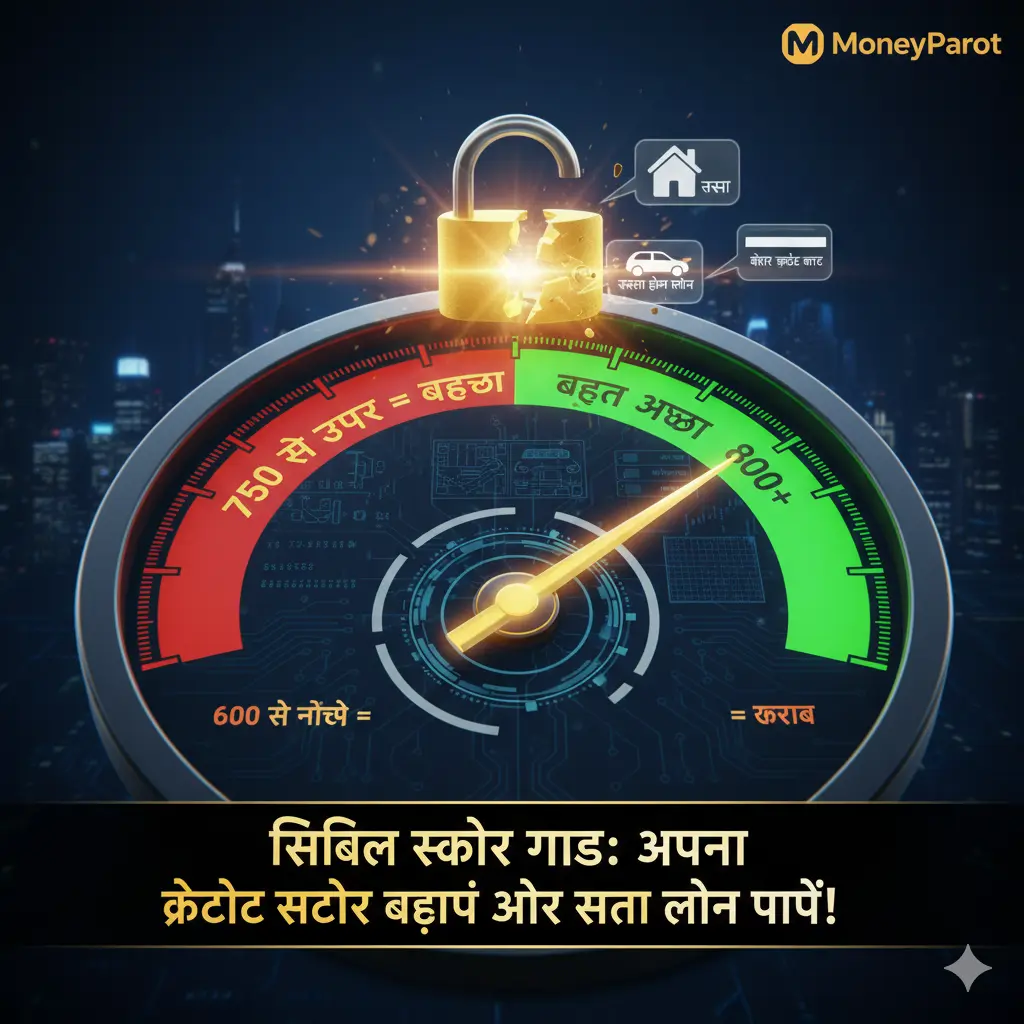 लेख का शीर्षक: सिबिल (CIBIL) स्कोर क्या है? जानें अपना क्रेडिट स्कोर सुधारने और 800+ बनाए रखने के 5 गुप्त तरीके!
