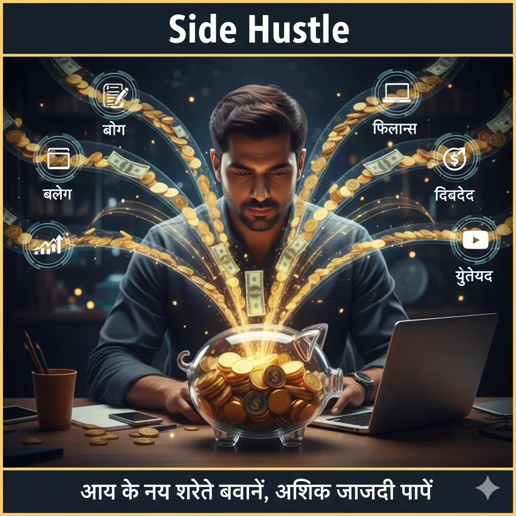 लेख का शीर्षक: अपनी सैलरी के अलावा पैसे कैसे कमाएं? आय के 5 बेहतरीन 'साइड हसल' आइडियाज