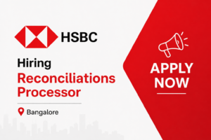 HSBC Recruitment Drive 2026