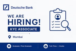 Deutsche Bank Recruitment 2026