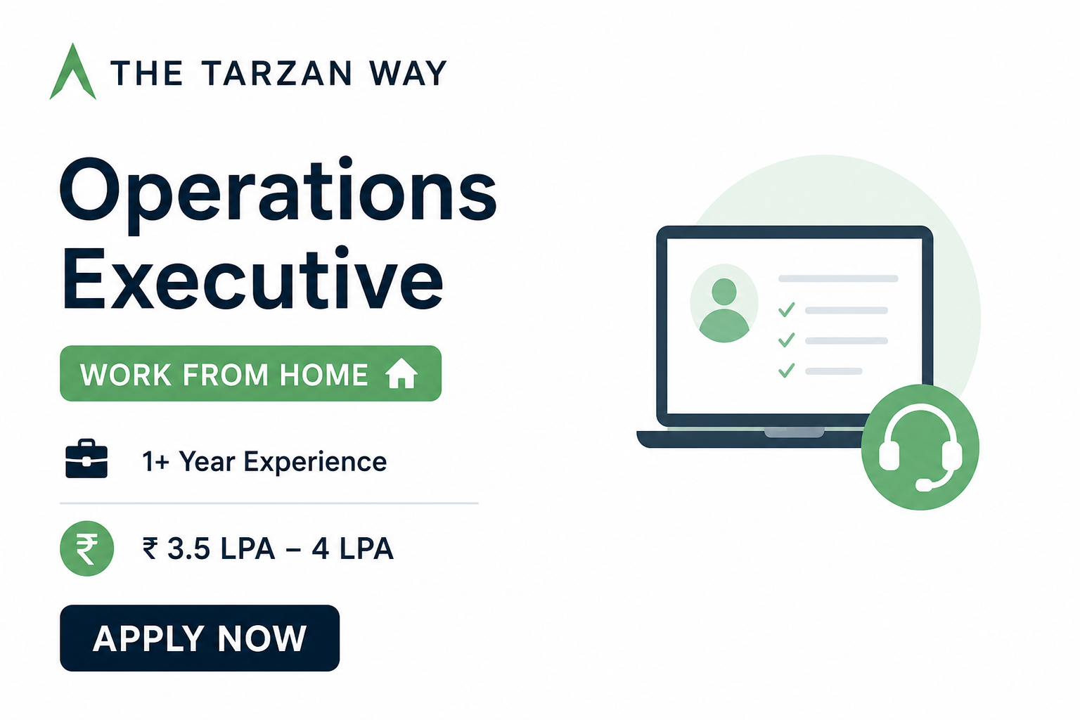 Tarzan Way Work From Home Recruitment 2026
