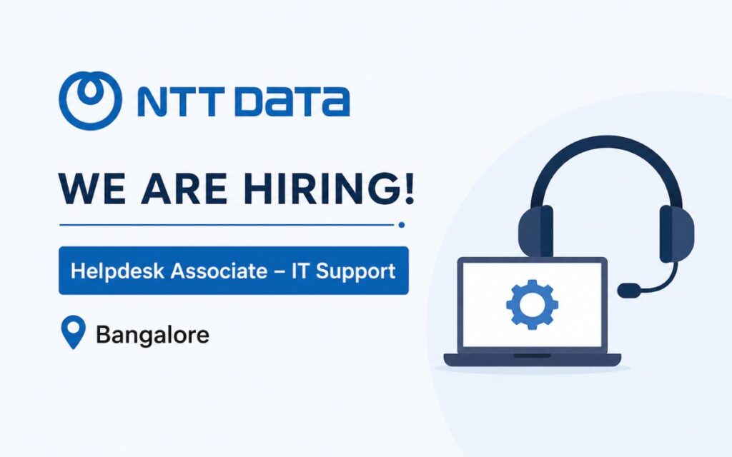 NTT DATA Recruitment Drive 2026